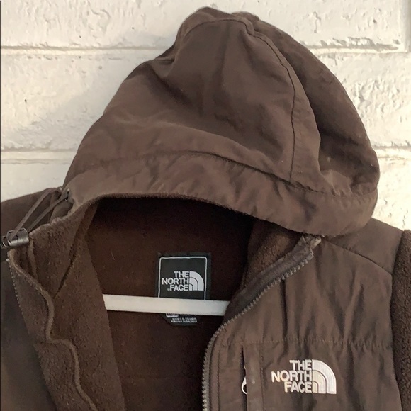 NORTH FACE - Brown Fleece with Hood - Picture 4 of 5